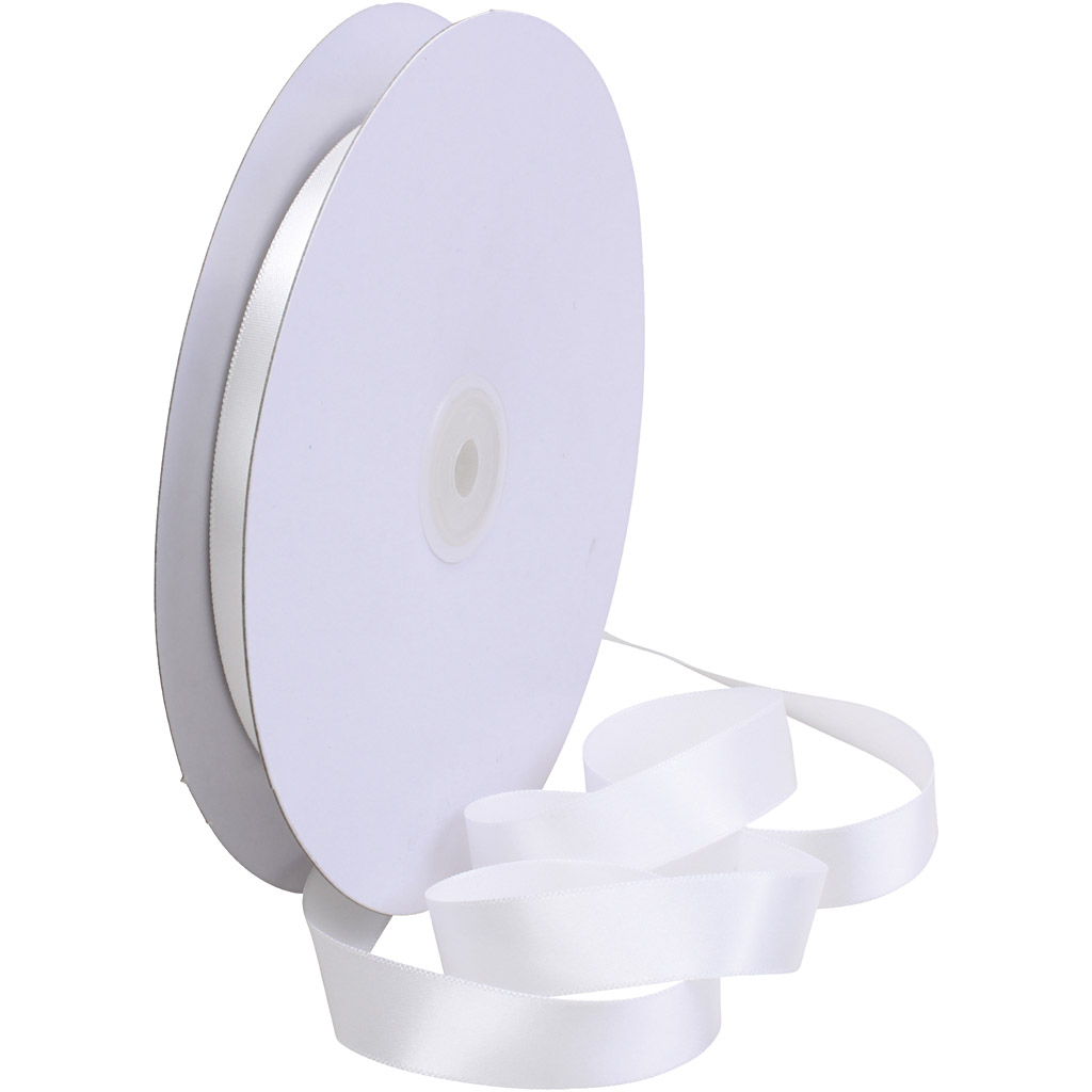 Satinband Vit  15 mm x  50 m Creativ Company
