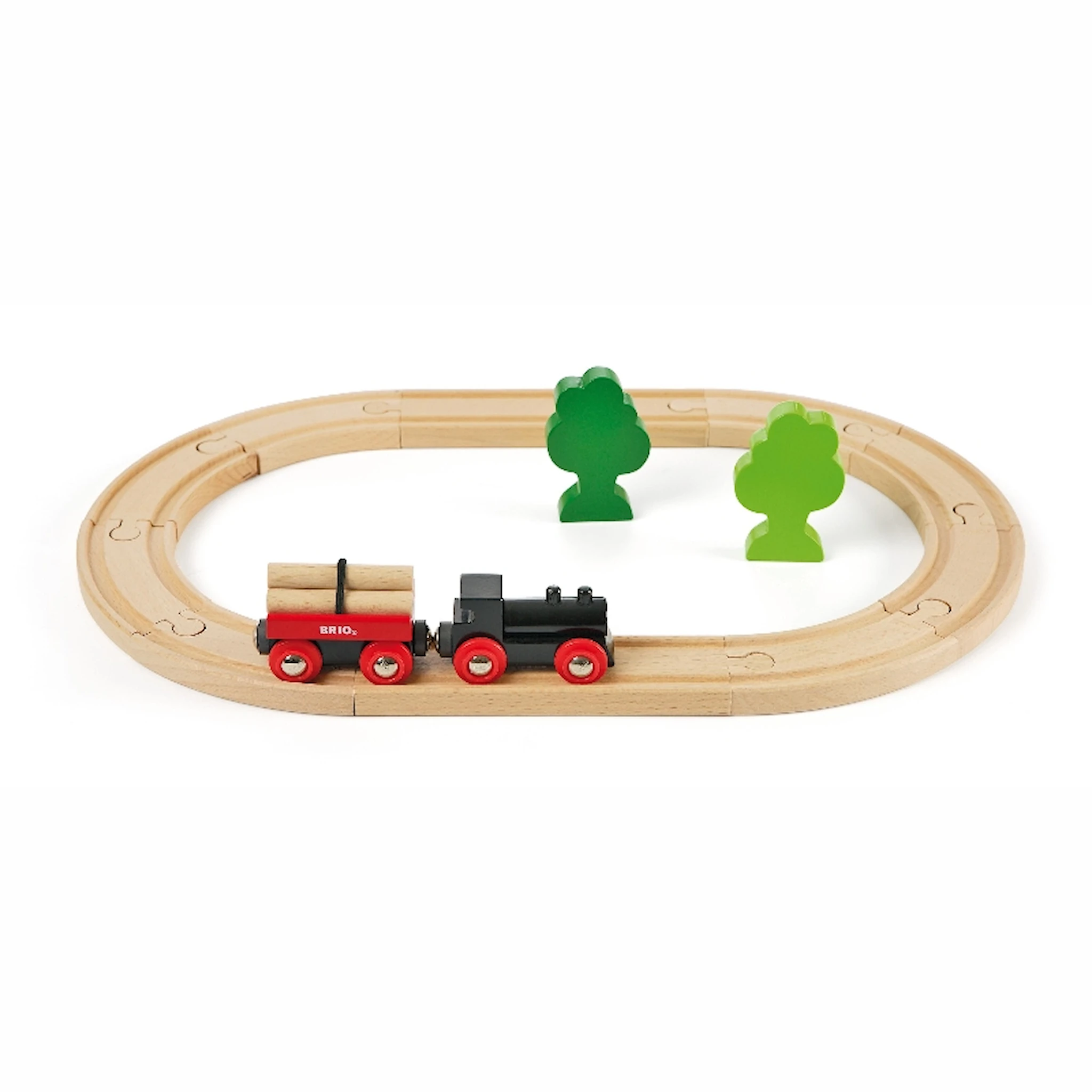 Produktbilde for Jernbanesettet Oval, Brio Trejernbane