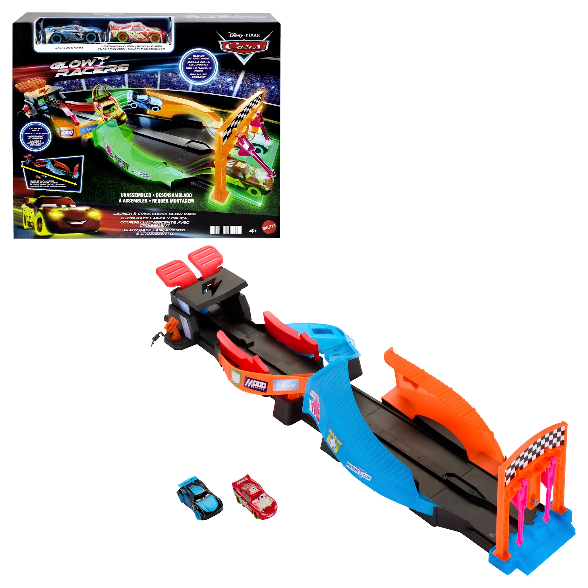 Produktbilde for Cars Night Racing Track Set