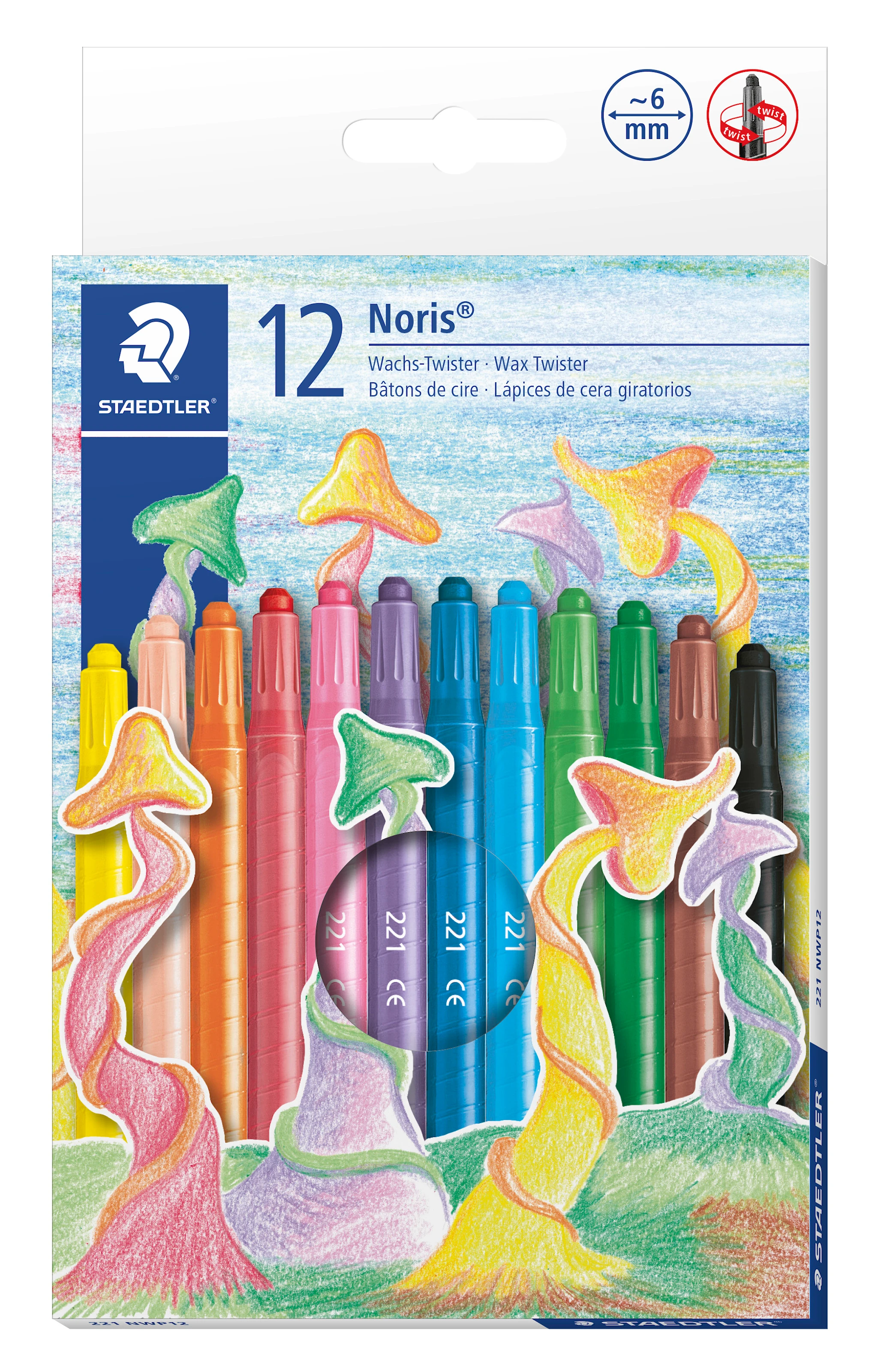 Tuotekuva ille Ruuvikynttilät vaha 12 kpl Noris® Staedtler