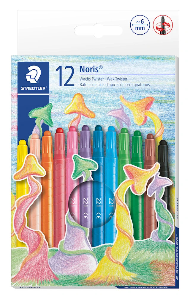 Ruuvikynttilät vaha 12 kpl Noris® Staedtler