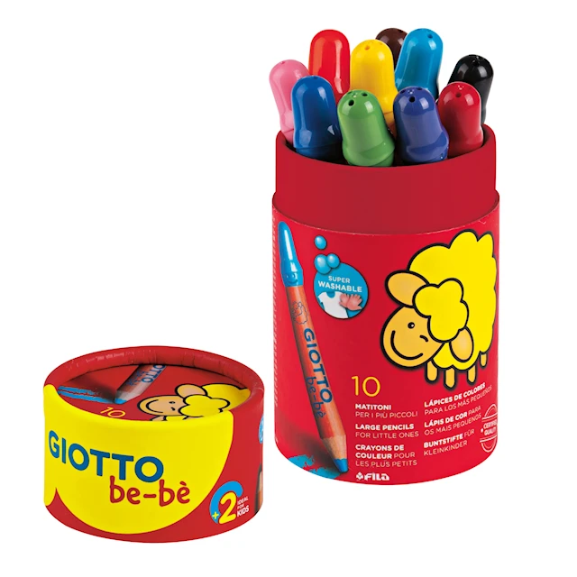 Jumbo Colored Pencils 10 pcs Giotto Be-bè