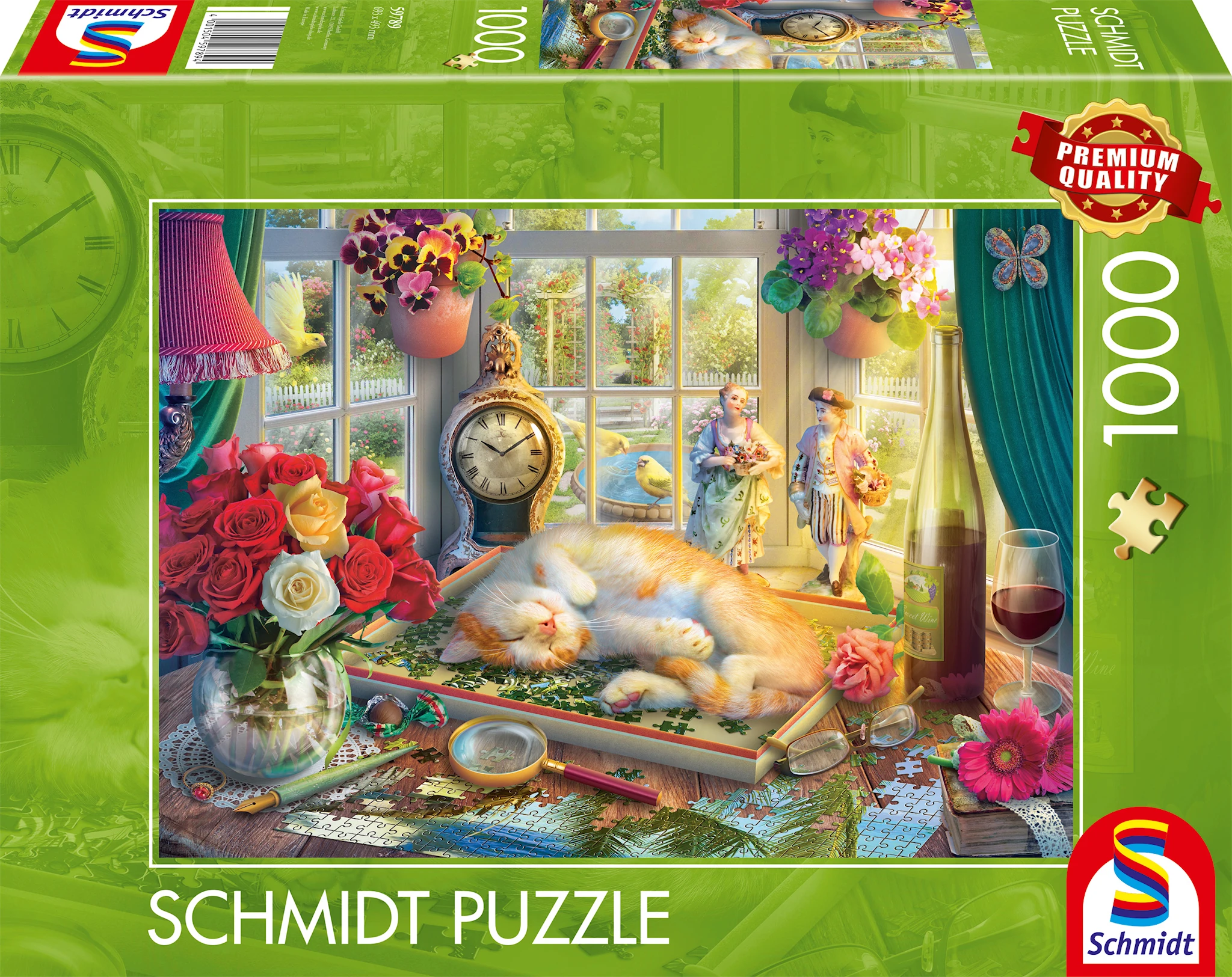 Produktbilde for Puslespill Puzzle time with the cat 1000 brikker, Schmidt