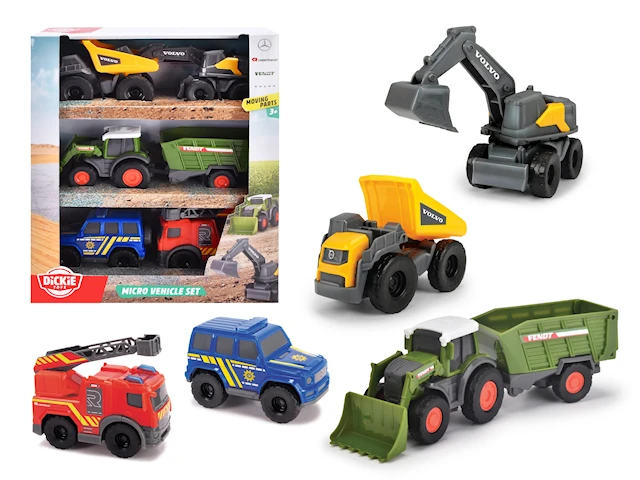 Mini Leksaksbilar 5-Pack  8 cm Dickie Toys
