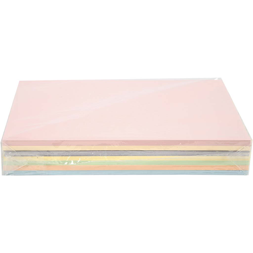 Kartong Pastell f&auml;rger A4 160g 210-pack