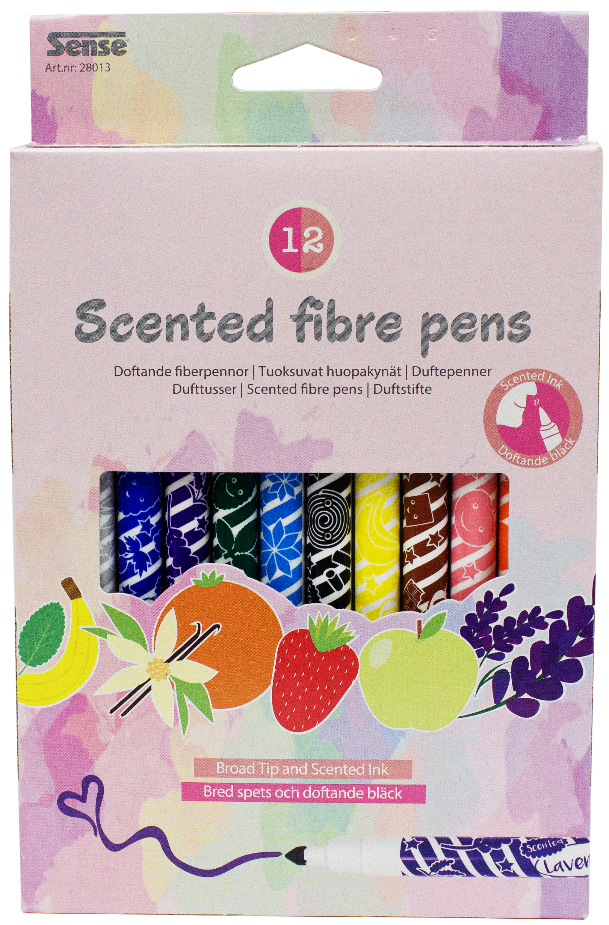 Doftpennor 12-p, Sense