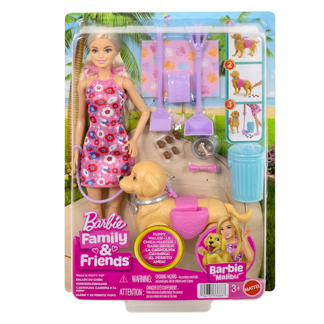 Tuotekuva 6 - Walk And Potty Barbie Malibu Leikkisetti Barbie