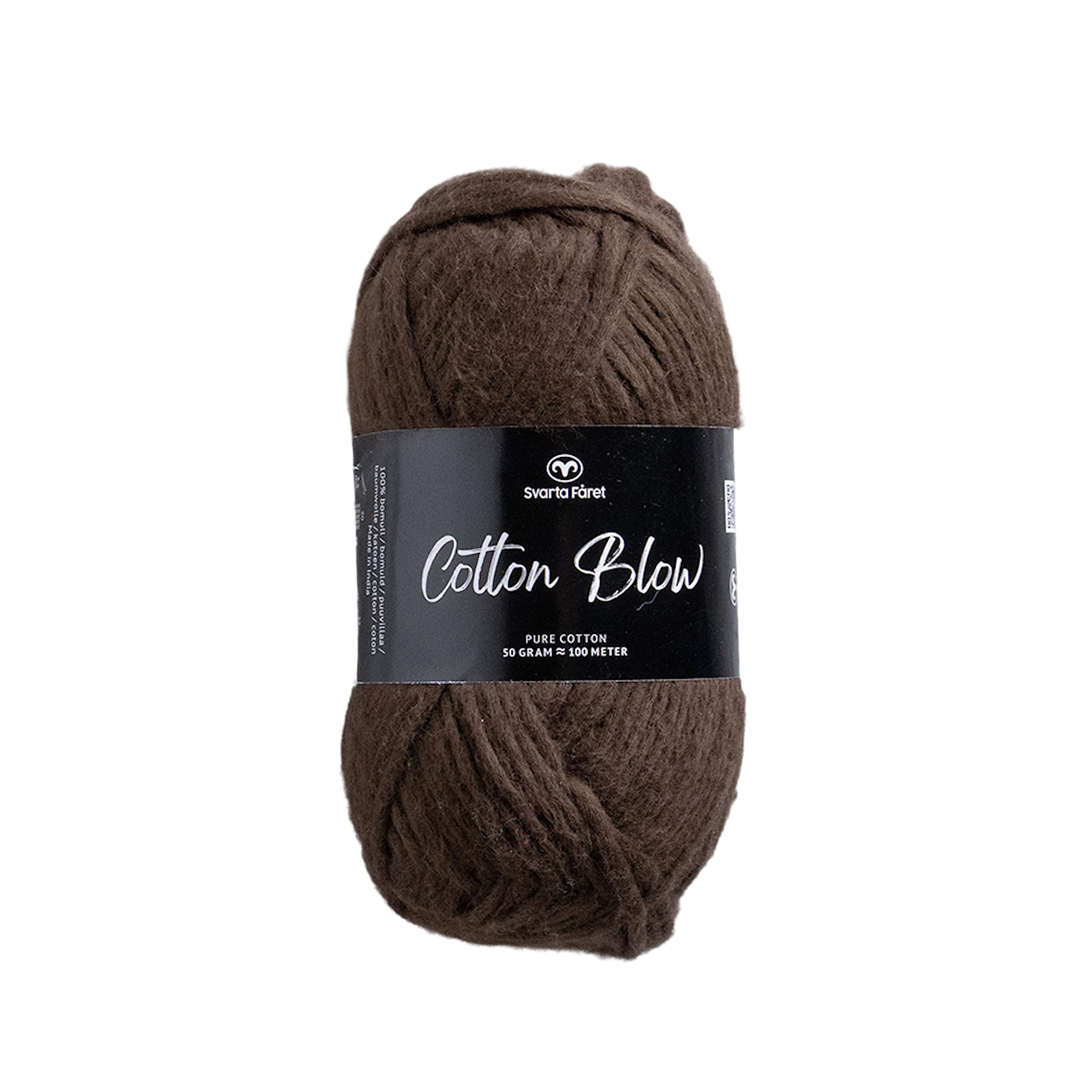 Tuotekuva ille Cotton Blow Puuvillalanka 50 g Brewed Awakening 002 Svarta Fåret