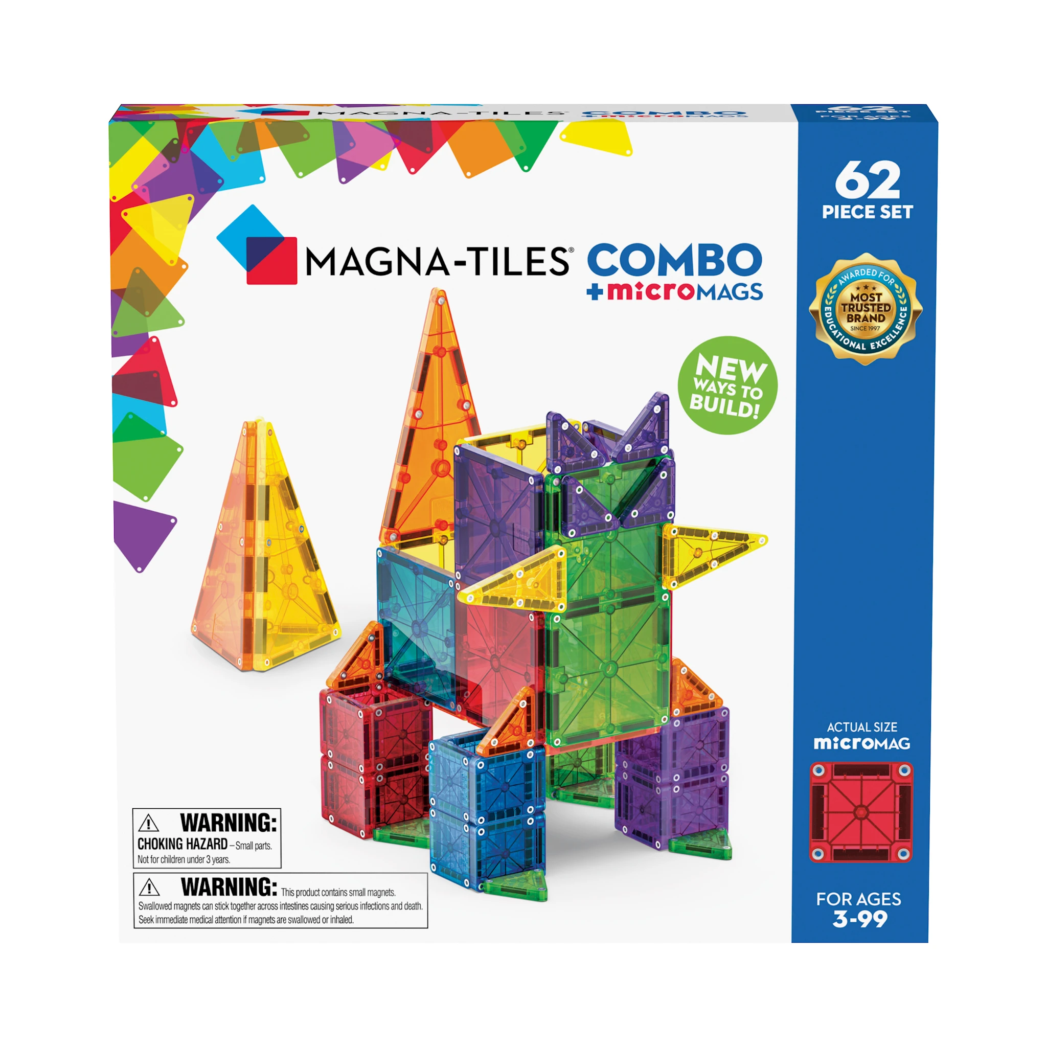 Produktbilde for MicroMAGS Combo 62 deler Magna-Tiles