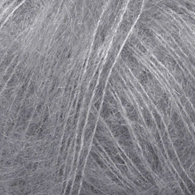 Kid- Silk Lanka Silk Mohair 25 g grey 10 Drops