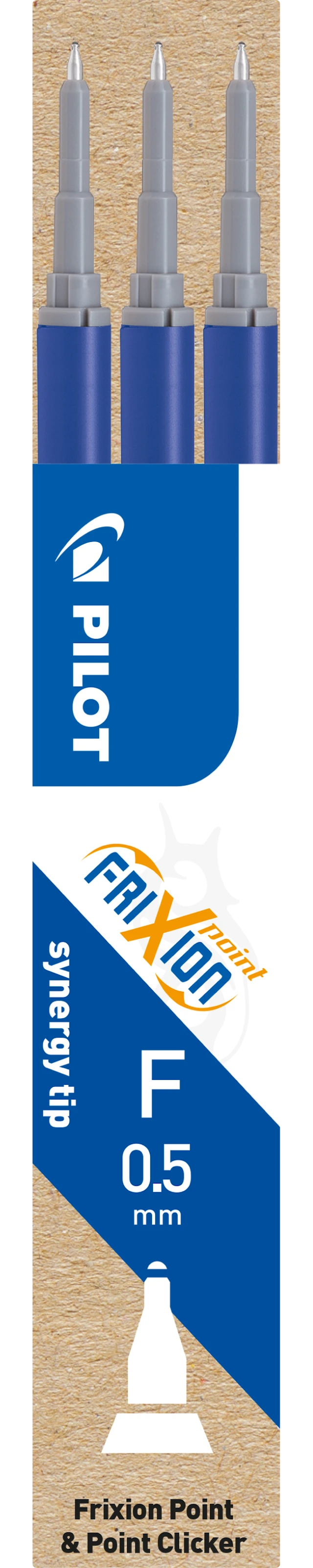 Refill Frixion Point 0,5 Blå 3-p, Pilot