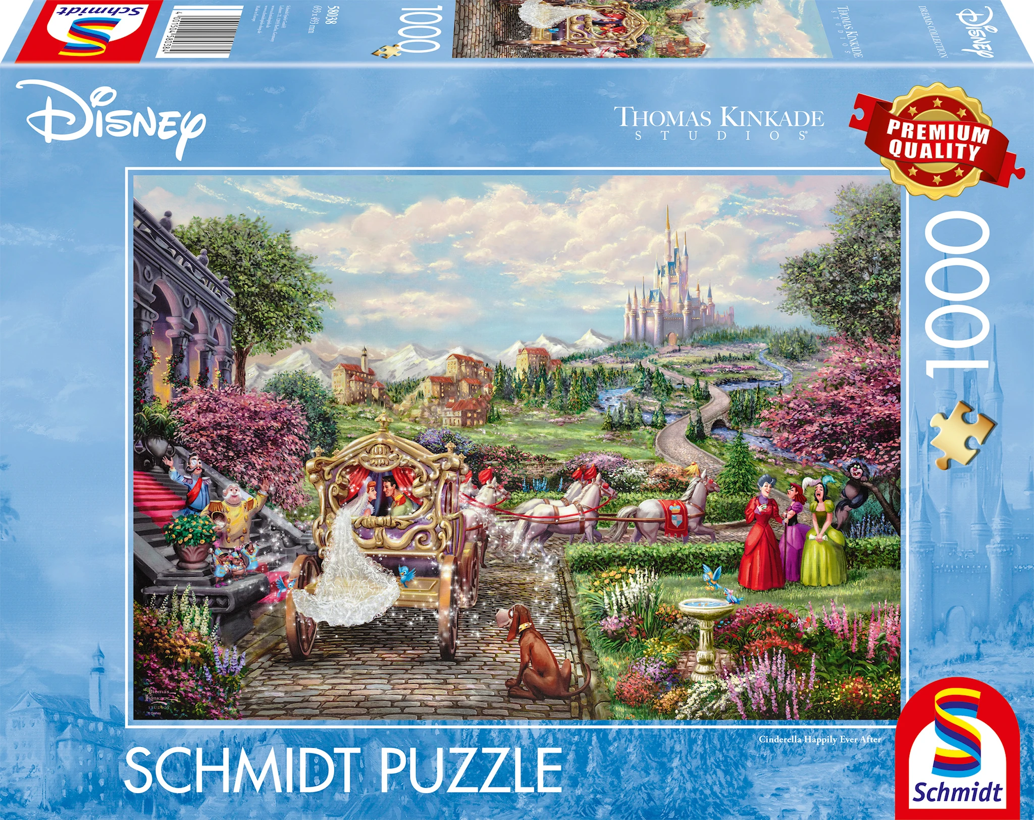 Produktbilde for Puslespill Disney Cinderella Happily Ever After 1000 brikker, Schmidt