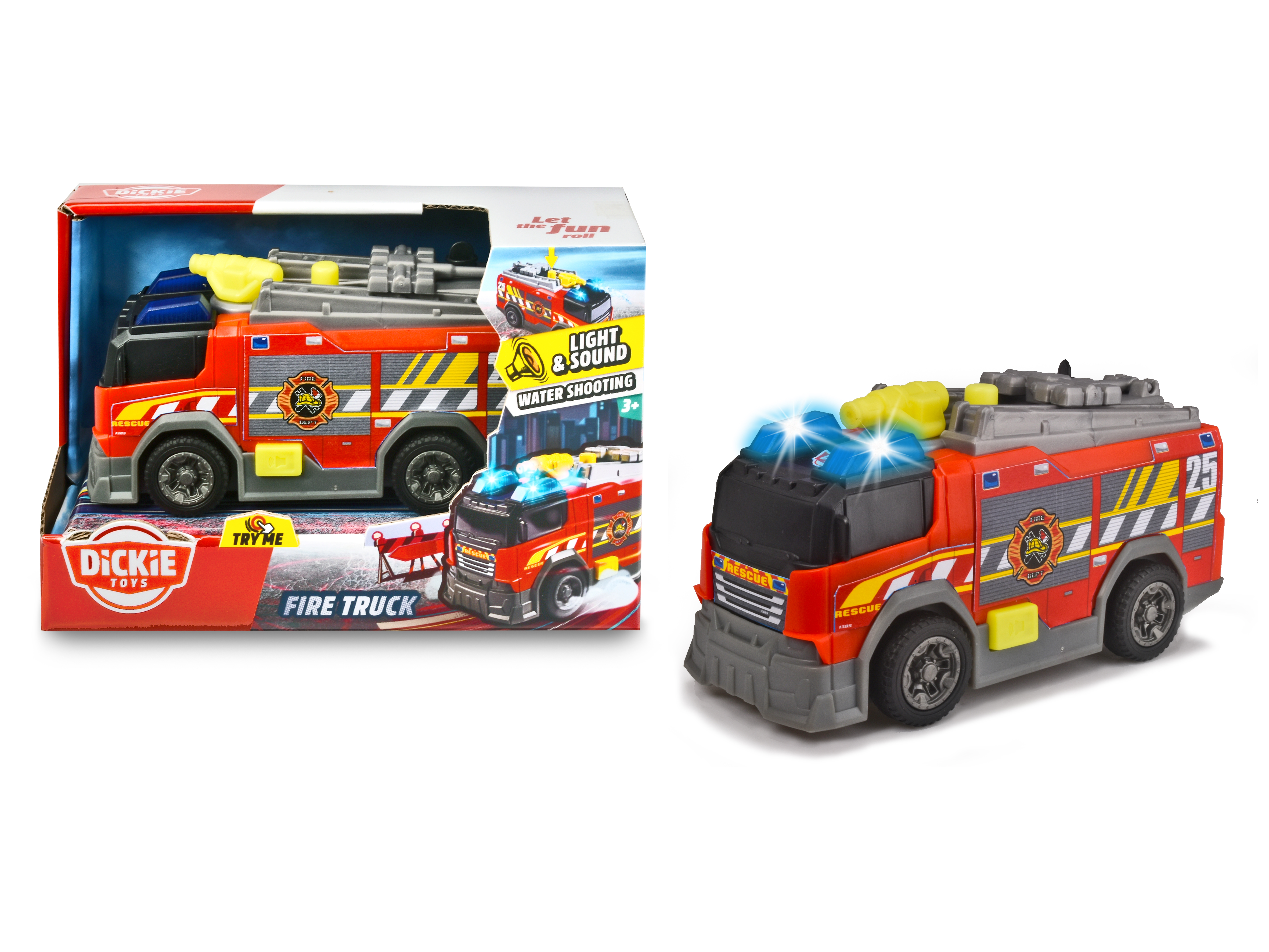 Brandbil med Ljud och Ljus Dicke Toys