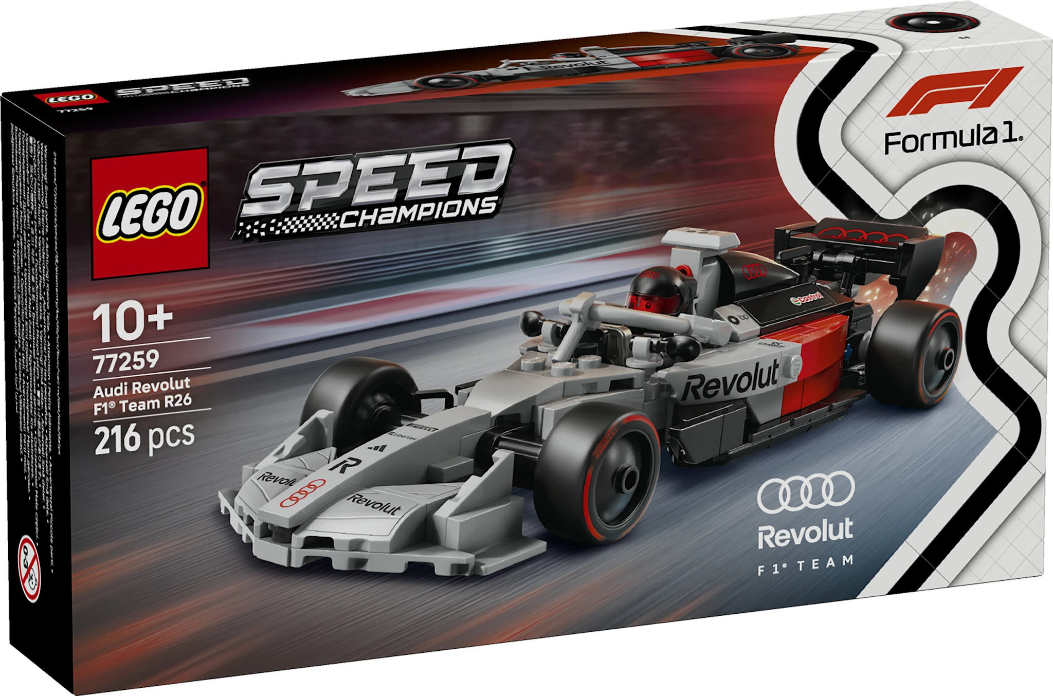 Tuotekuva ille Audi Revolut F1® Team R26 ‑kilpa-auto LEGO Speed Champions (77259)