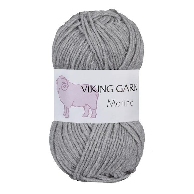 Viking Merino 50 g Light Grey 813 Viking Garn