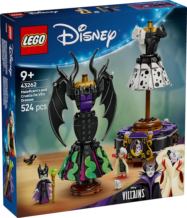 Pahattaren ja Cruella De Vilin mekot LEGO® Disney Classic (43262)