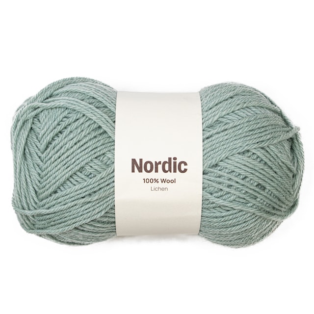 Nordic 100% villa 100 gr Skägglav harmaanvihreä A843  Adlibris