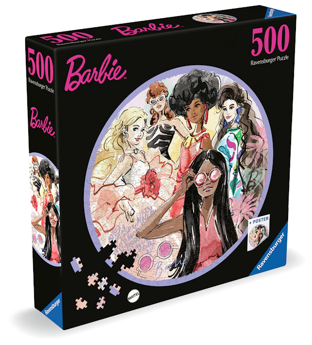 Produktbilde 2 for Barbie Rundpuslespill 500 brikker, Ravensburger