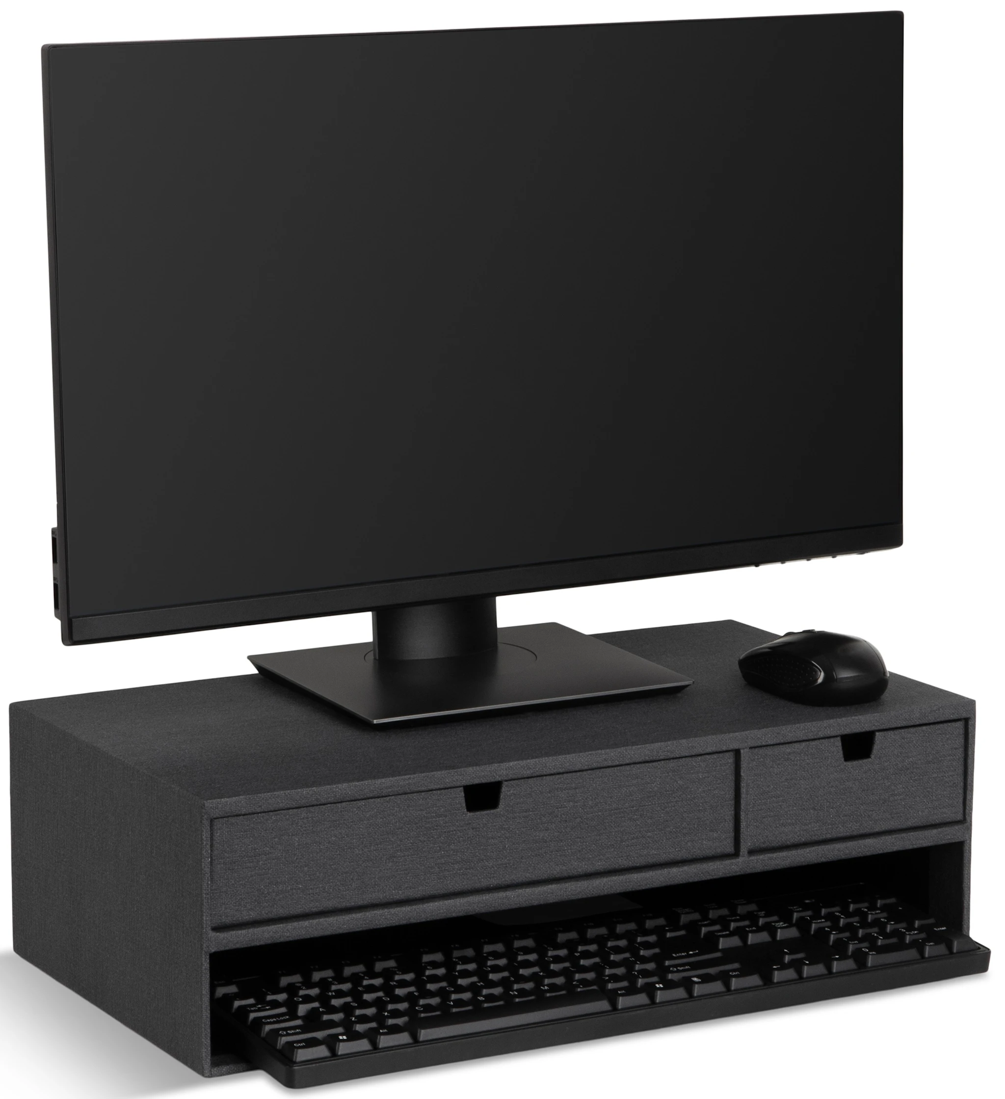 Produktbilde for Laptopstøtte Ted med oppbevaring Black 48,5x26x15cm Bigso Box of Sweden