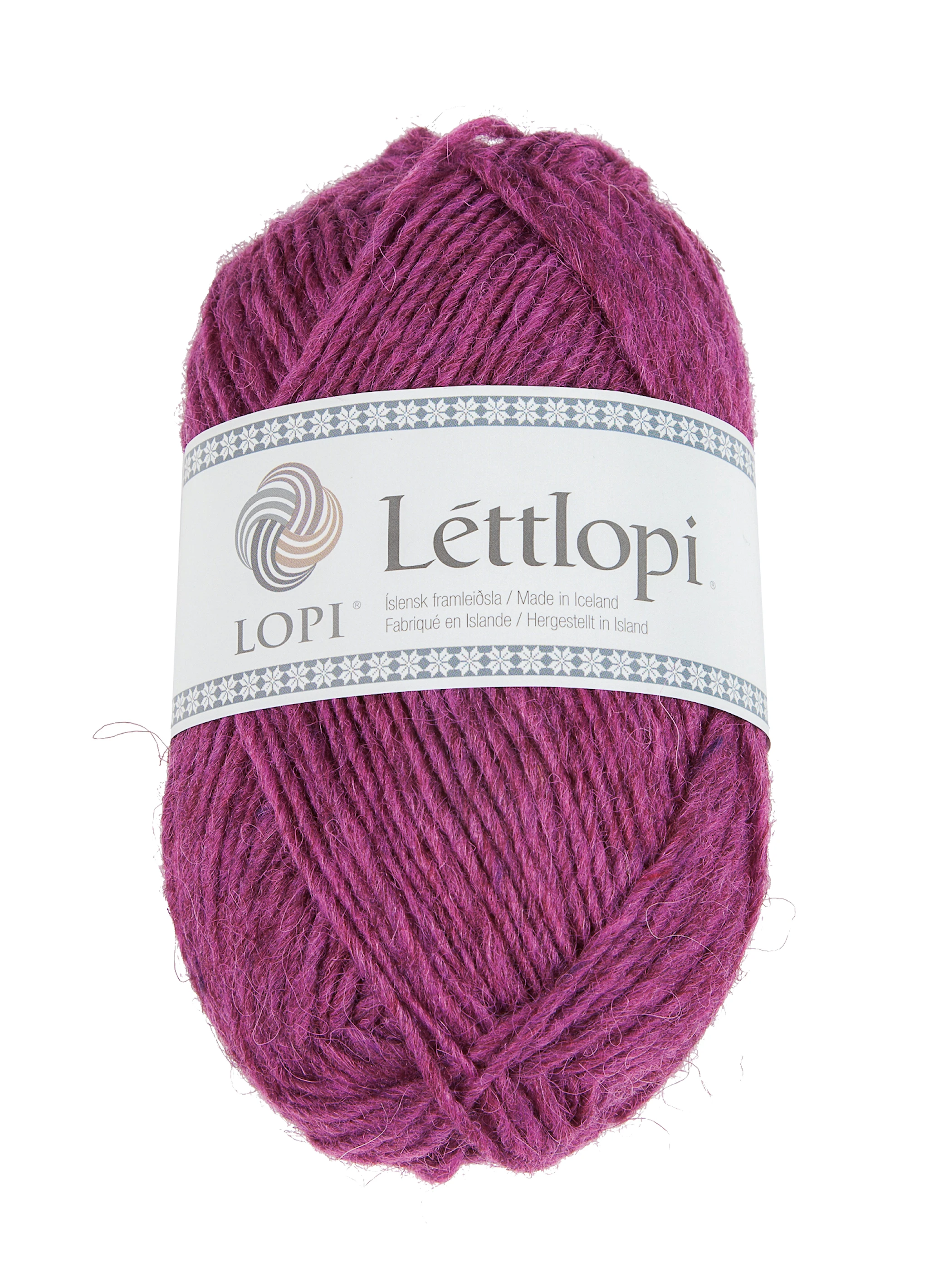 Produktbild för Léttlopi Garn Ull 50 g Royal fuchsia (1705) Istex