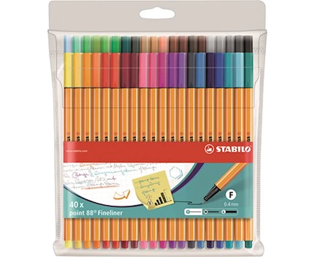 Fineliner Point 88 40-pack Stabilo
