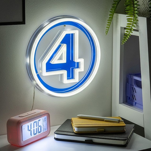 Tuotekuva 1 - Fantastic 4 Seinälle Kiinnitettävä LED Neonvalo Paladone
