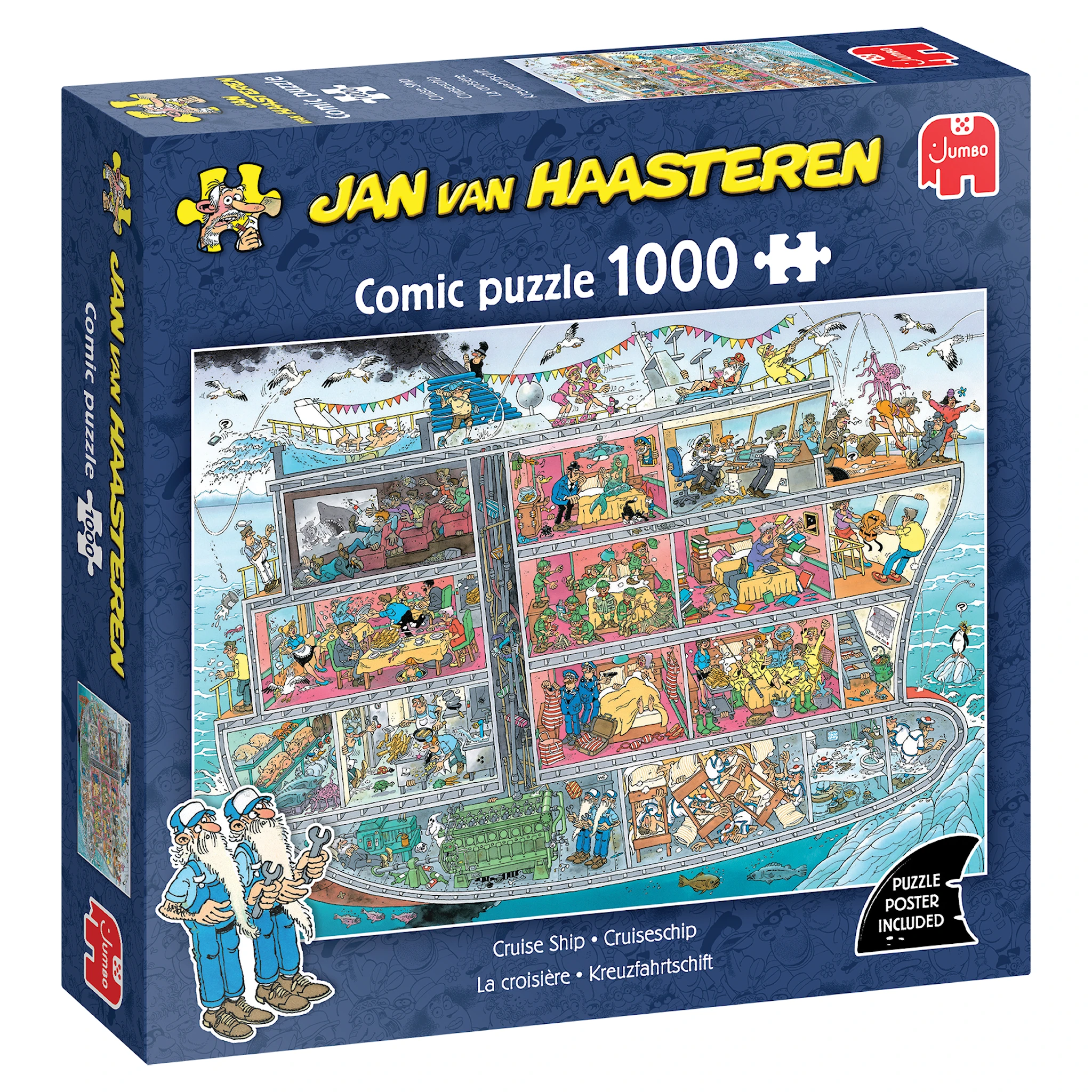 Produktbild för Jan van Haasteren Cruise Ship Pussel 1000 bitar
