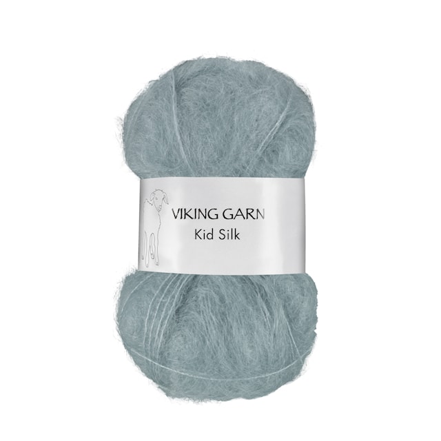 Kid/Silk Garn 25 g Støvet petrol 314 Viking Garn