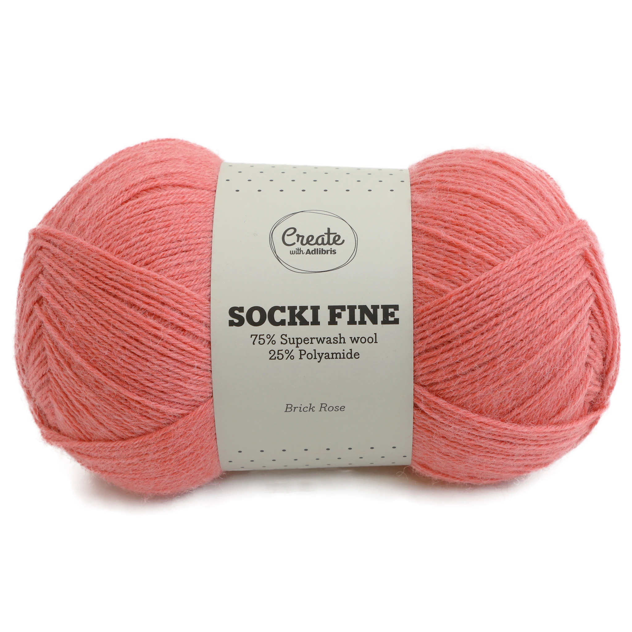 Produktbilde for Socki Fine Ensfarget Garn Ullmiks 100 g Adlibris