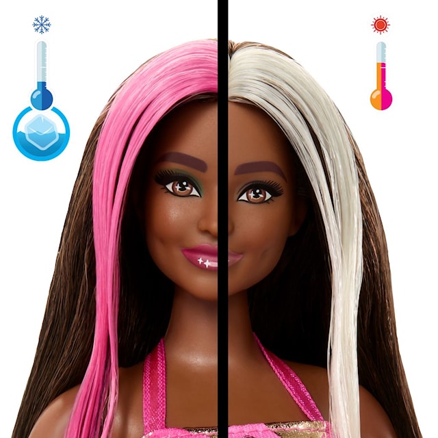 Produktbilde 6 for Barbie Party Uboks motedukke mørkt/rosa hår