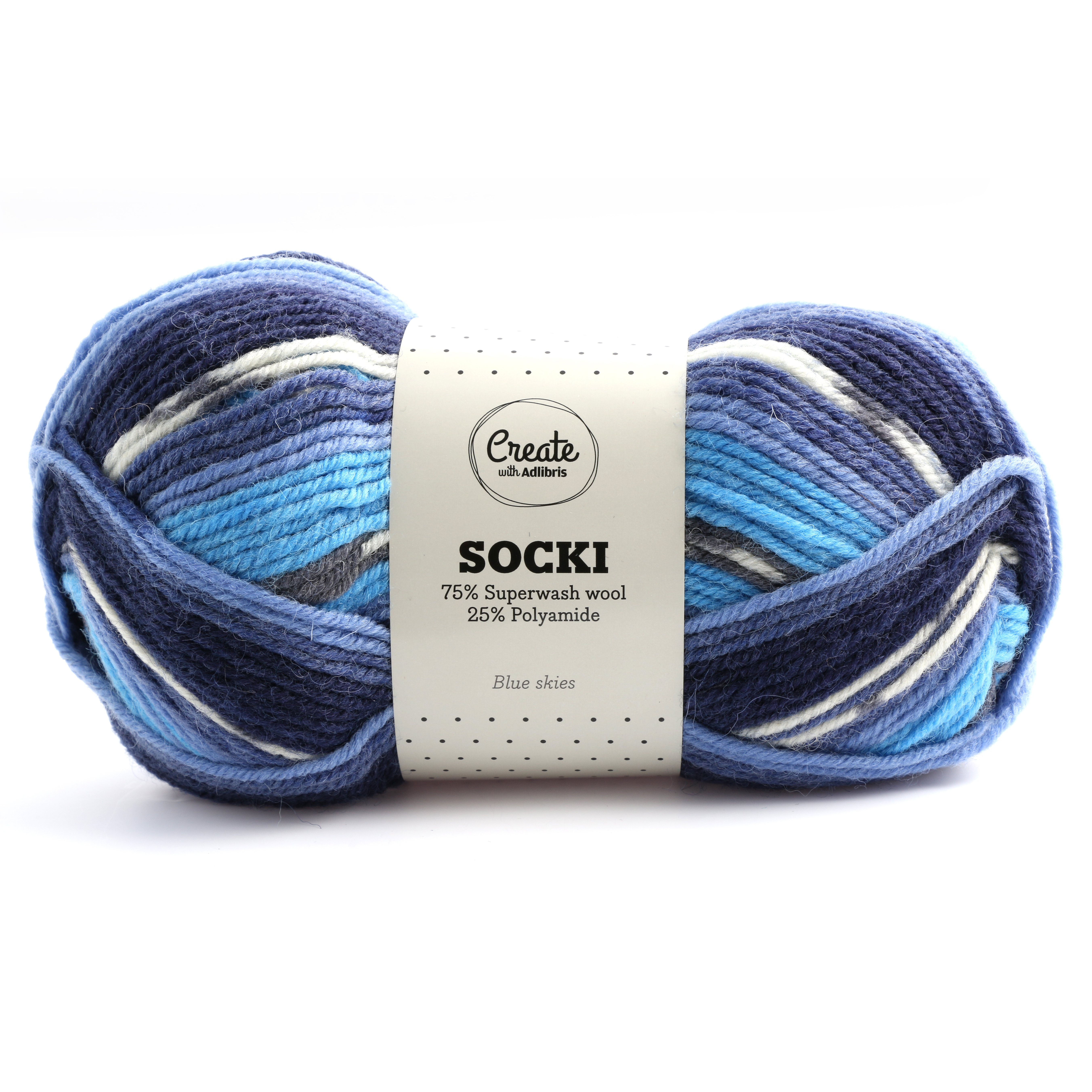 Socki Lanka Villasekoitus 100 g Blue Skies B012 Adlibris