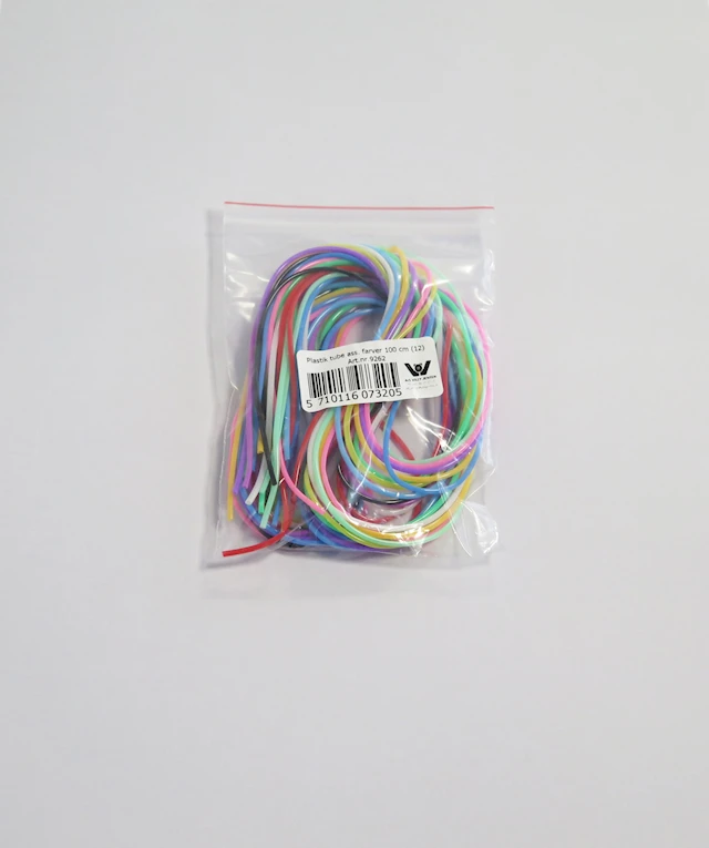 Maskhållare, plastslang 2 mm 12 st