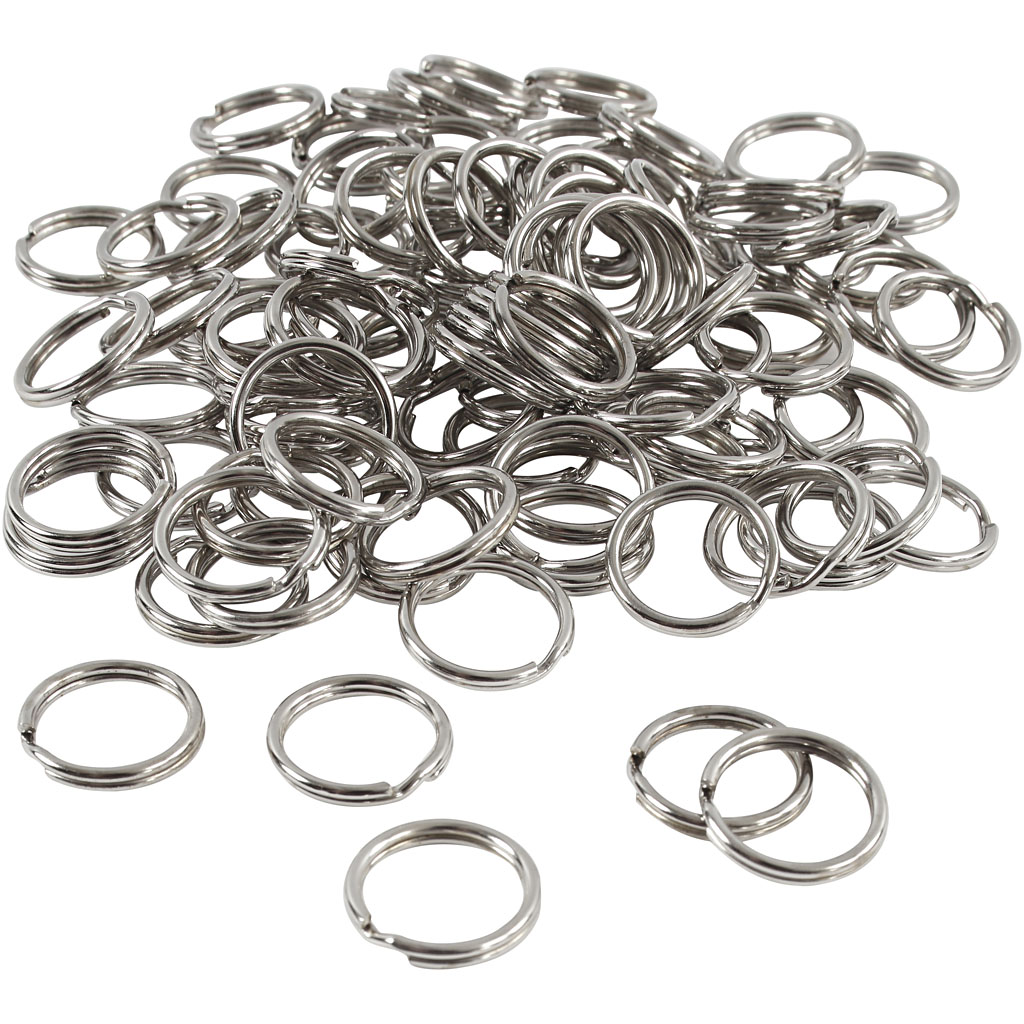 Nyckelringar diameter 15 mm 100-pack