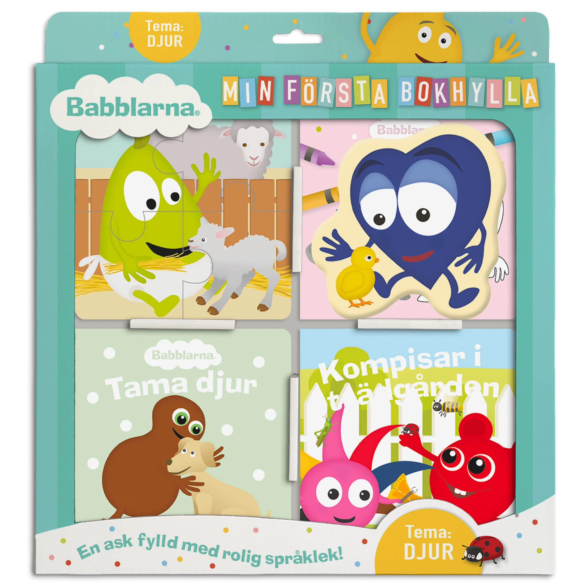 Produktbild för Min Första Bokhylla Djur Babblarna