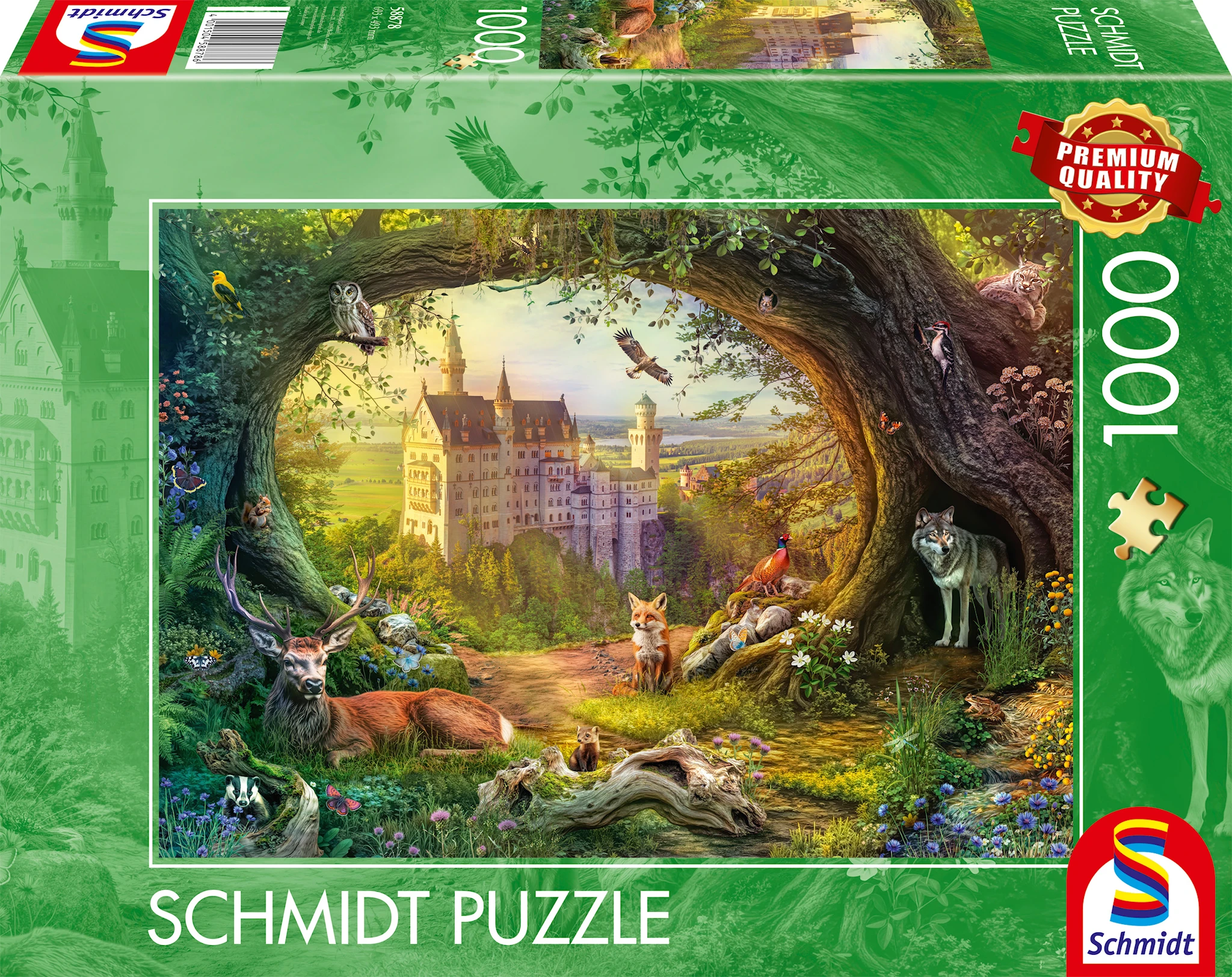 Produktbilde for Fairy Tale Castle And Forest Magic Puslespill 1000 Brikker Schmidt