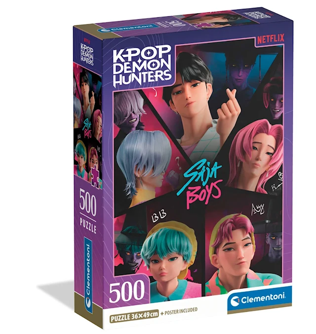 K-pop Demon Hunters Saja Boys Pussel 500 Bitar Clementoni