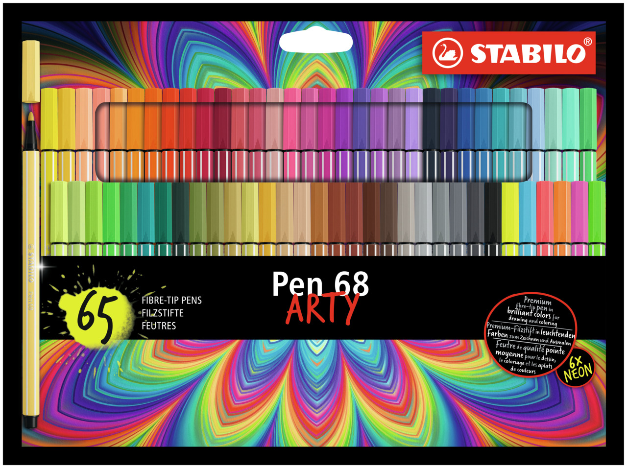 Pen 68 Fiberpenna Arty 65-pack STABILO
