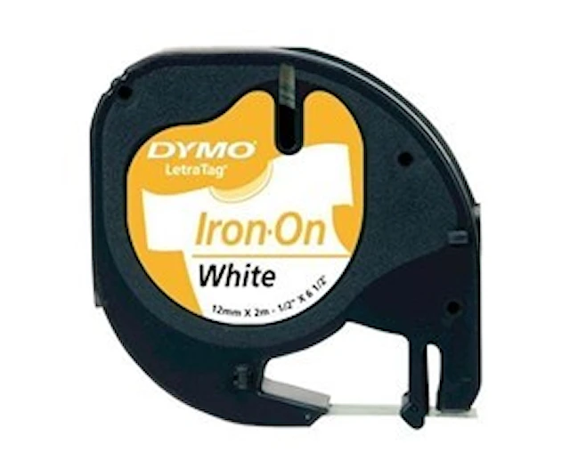 DYMO LetraTag Etikett Iron-on Black on White