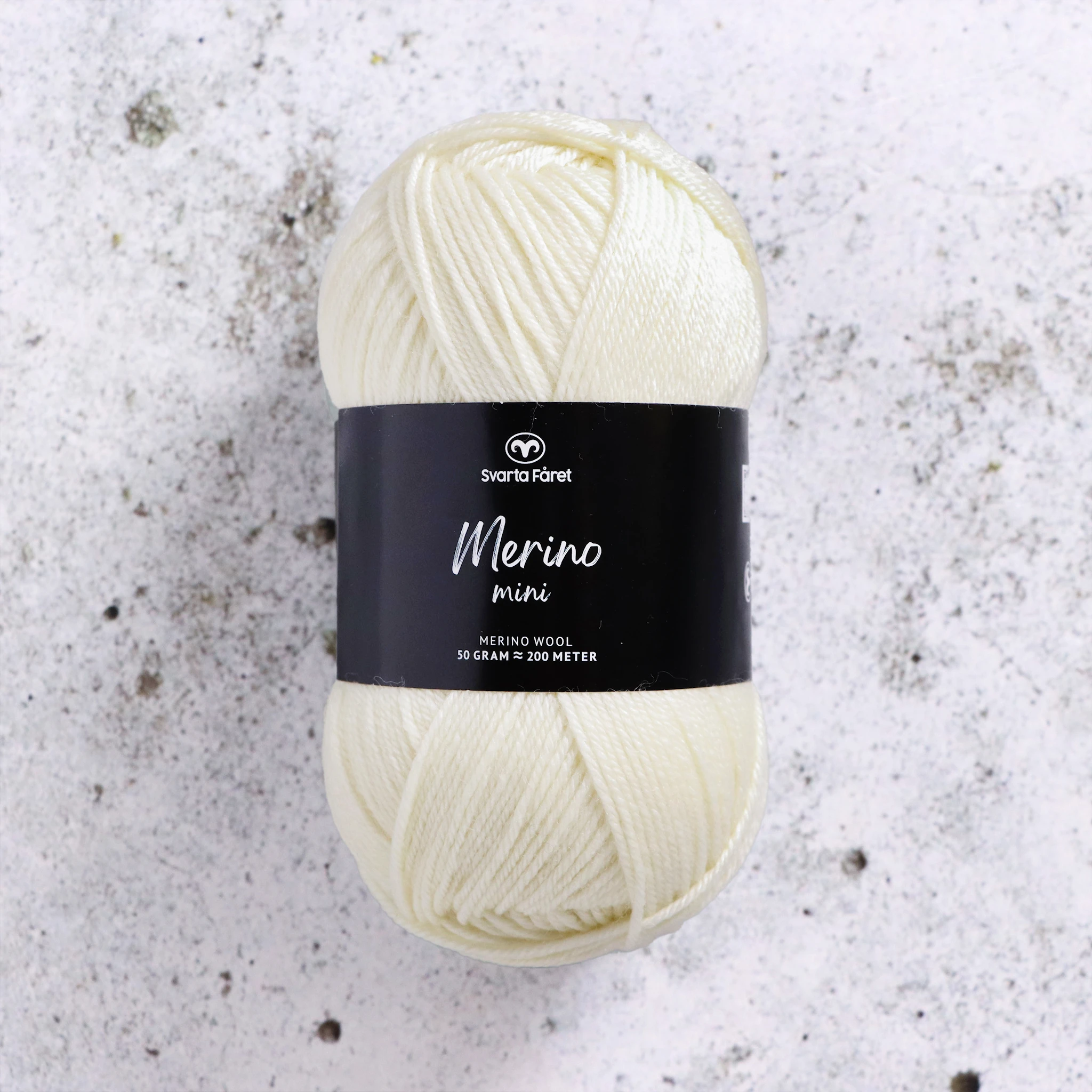 Tuotekuva ille Merino Mini 50g Shepherd's Grey (24), Svarta Fåret