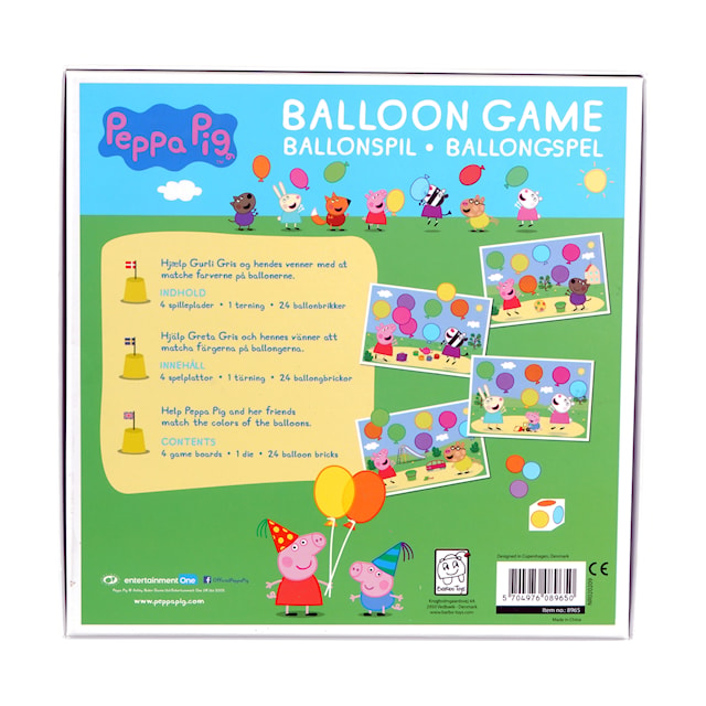 Produktbild 2 för Peppa Pig Match A Balloon (SE/DK/EN)