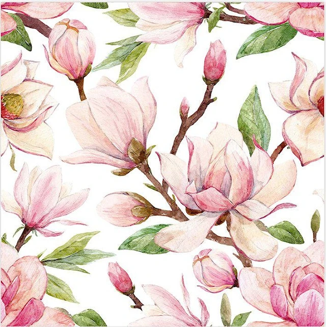 Ruokalaput Magnolia 20-pack Gullers