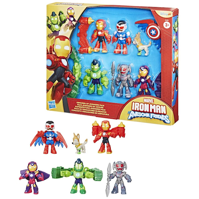 Produktbild 3 för Figurer 6-pack Iron Man and His Awesome Friends