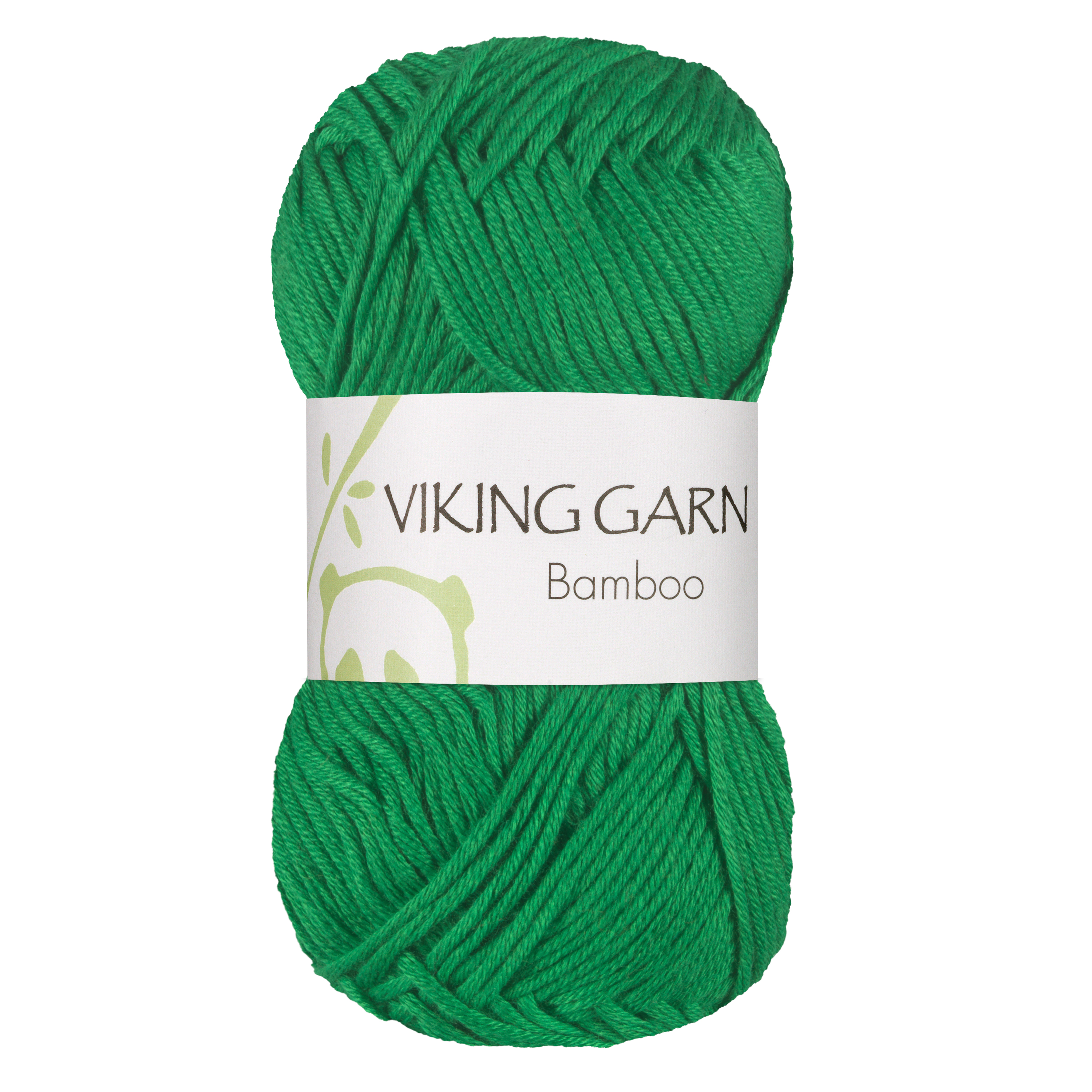 Bamboo Garn Bomullsmix 50 g Äppelgrön 632 Viking Garn