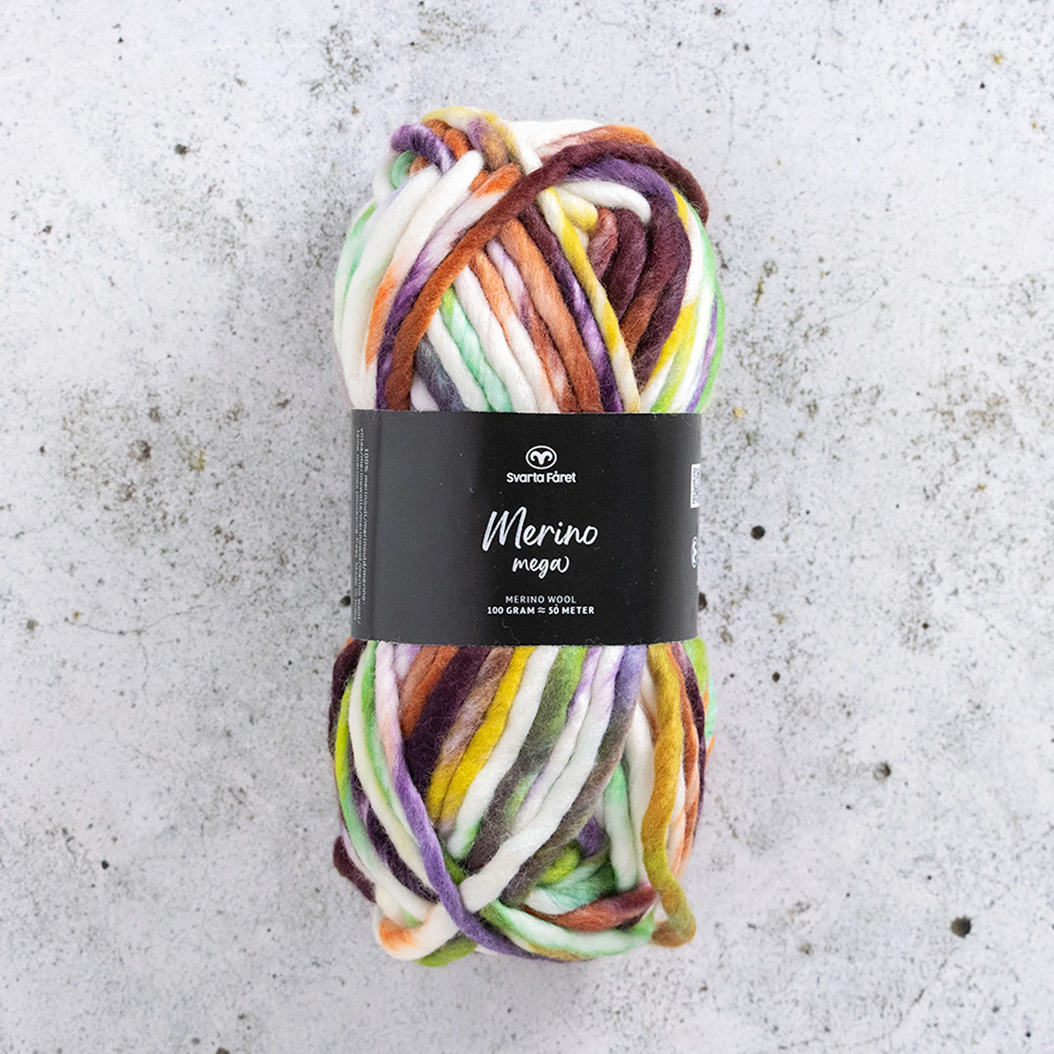 Tuotekuva ille Merino Mega Merinovillalanka 100 gr 4Blue Lagoon 04 Svarta Fåret