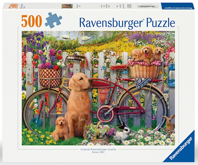 Cute Dogs In The Garden Palapelit 500 palaa, Ravensburger
