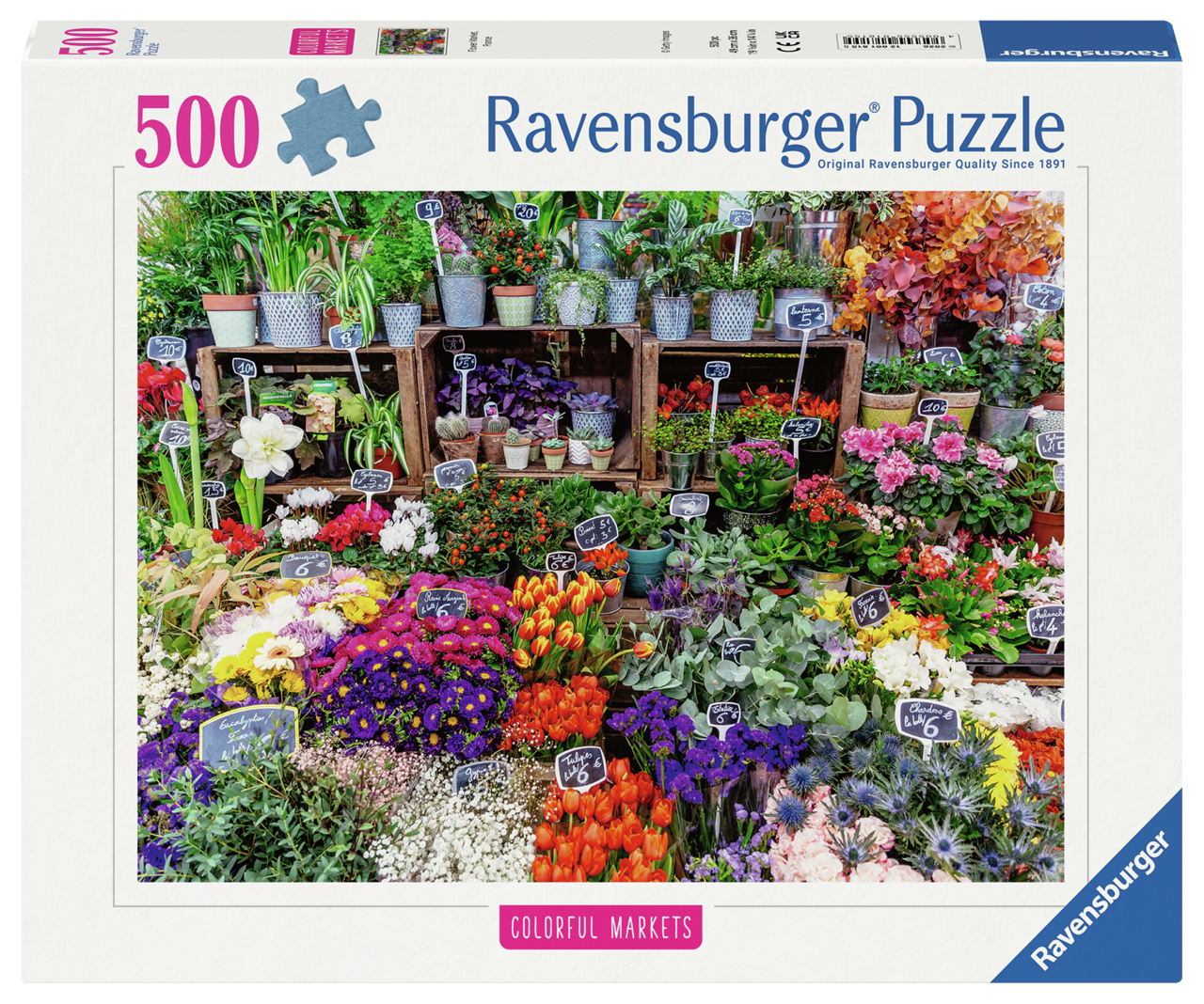Flower Market France Palapeli 500 palaa Ravensburger