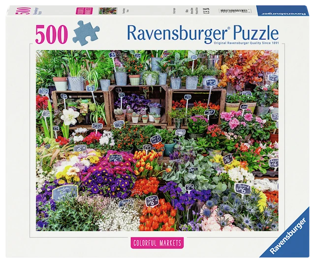 Flower Market France Palapeli 500 palaa Ravensburger