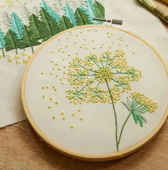 Broderikit med 2 skogsmotiv DMC Mindfulness