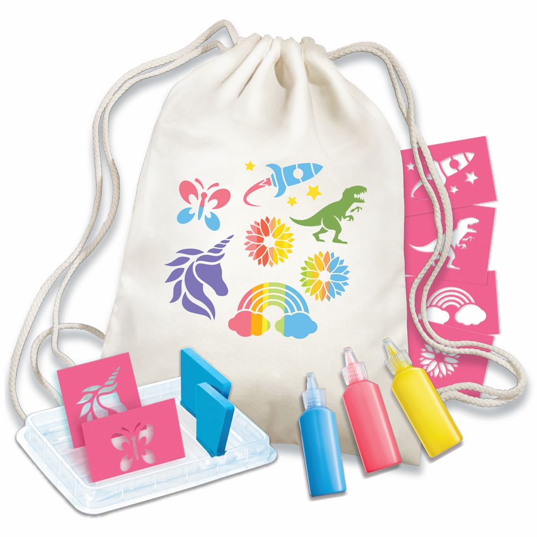 Pysselset Textiltryck Stencil Backpack Printing 4M