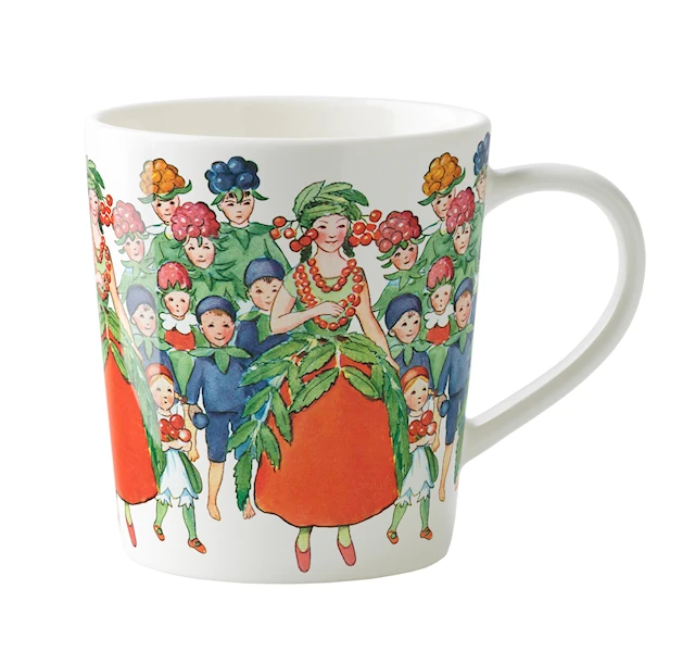 Design House Stockholm Elsa Beskow Muki kahvalla Elokuu 40 cl